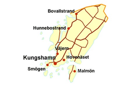 Karta över Sotenäs kommun