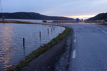 Översvämning vid Stranderängs bro